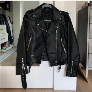 Zara faux leather jacket
